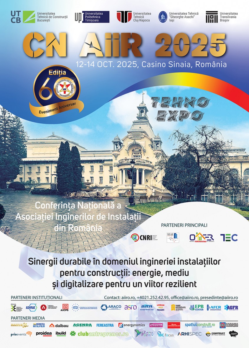 Conferința Națională AIIR – Ediția 60 – Casino Sinaia, 12 - 14 Octombrie 2025