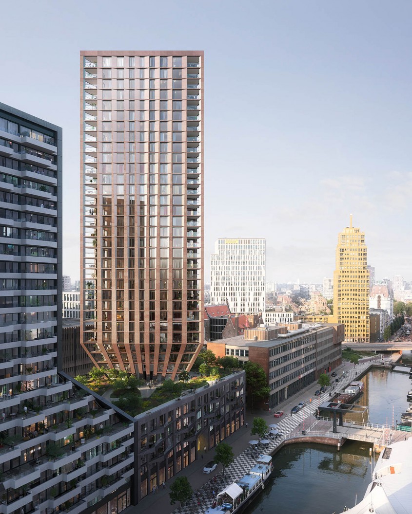 Primul turn triunghiular din Rotterdam