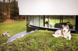  O casa cu perspective la 360° le permite proprietarilor sa-si poata urmari cainii. Moft sau utilitate?