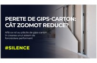 C&acirc;t zgomot poate reduce un perete de gips-carton?
