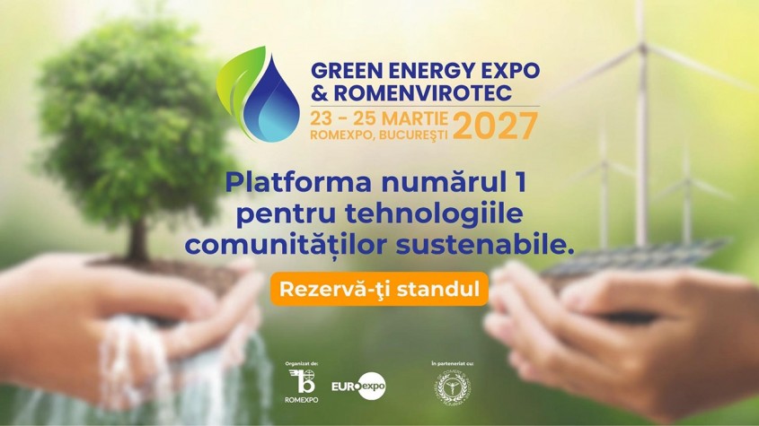 Green Energy Expo & Romenvirotec a deschis &icirc;nscrierile pentru  expozanții ediției 2027