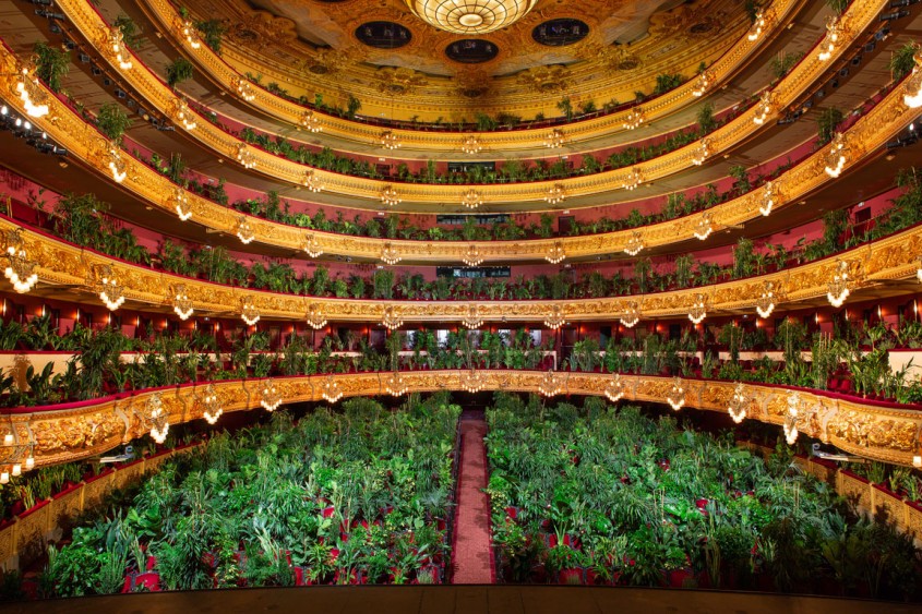 Opera din Barcelona s-a redeschis cu un concert susţinut în faţa a mii de plante decorative