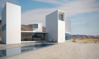 Four Eyes House casa care priveste la peisajul desertului Proiectul de arhitectura minimalista ‘Four Eyes House’