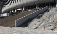 Elis Pavaje a amenajat aleile si parcarea stadionului Cluj Arena