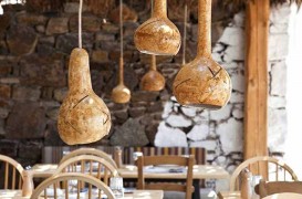 Restaurantul Alemagou din Mykonos inspirat de vechea arhitectura traditionala a insulelor Ciclade
