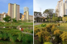 Materiale reciclate de la un vechi canal din beton transforma spatiul urban al orasului Singapore