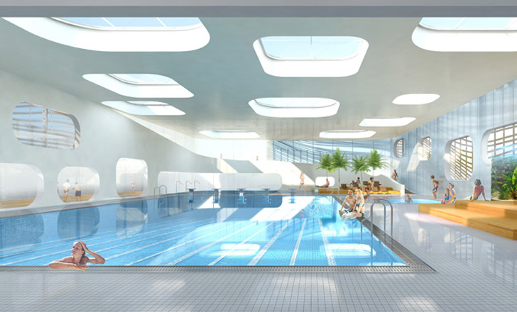 Studioul Mikou Design creaza un complex de piscine acoperit integral de vegetatie