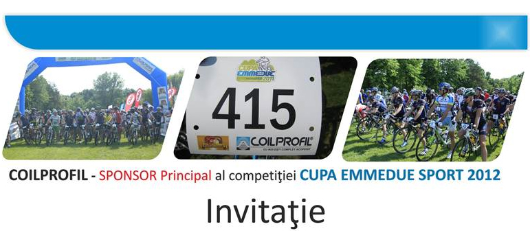 Invitatie COILPROFIL - Sponsor principal al competitiei cicliste Cupa EMMEDUE Sport 2012