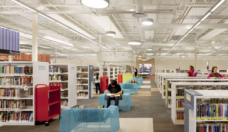 MS&R Architecture transforma un magazin Wal-Mart intr-o biblioteca publica
