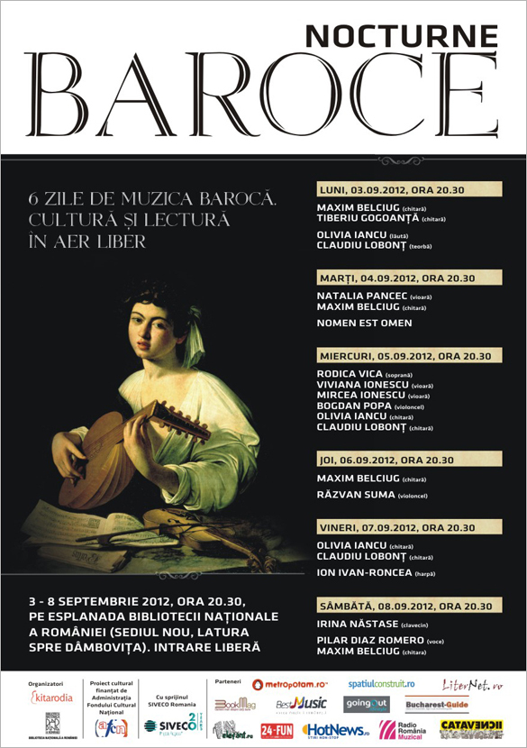 Nocturne baroce: Bach, Vivaldi, Scarlatti si Handel pe malul Dambovitei