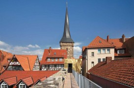 Insertie moderna in orasul istoric Duderstadt, Germania