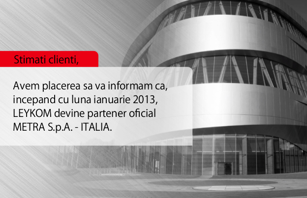 LEYKOM devine partener oficial Metra S.p.A Italia