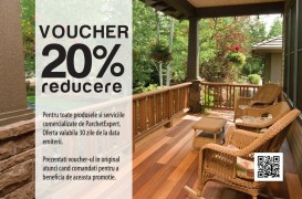 Voucher 20% reducere pentru produsele si serviciile comercializate de ParchetExpert
