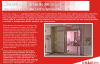 Siatec furnizeaza peste 300 de usi la standarde europene pentru spitalul Baneasa