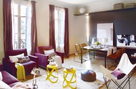 Spatii mici, atipice, folosite eficient, intr-un apartament din Barcelona