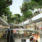 Propunere pentru un nou mall subteran in Barcelona avand un parc urban deasupra