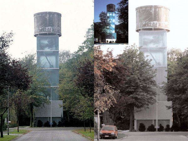 Turn de apa din Antwerp tranformat in locuinta