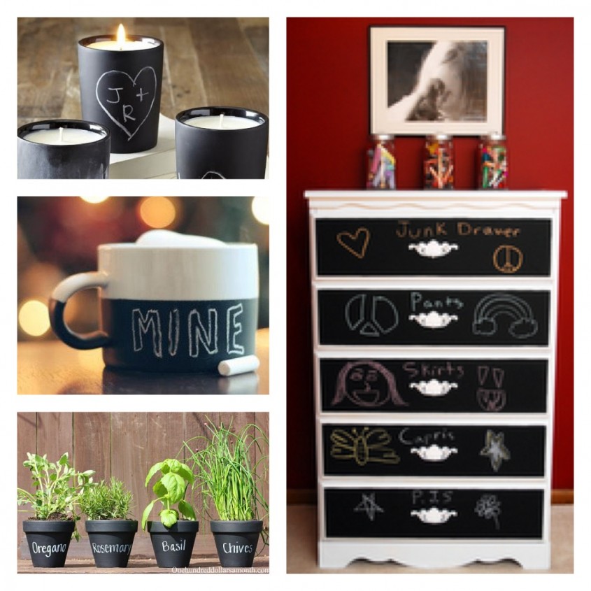 Inspiratie deco: cu creta pe tabla
