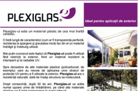 Plexiglas - ideal pentru aplicatii de exterior