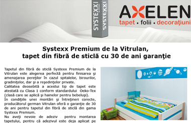 Systexx Premium de la Vitrulan, tapet din fibra de sticla cu 30 de ani garantie