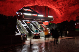 Metroul din Stockholm este cel mai mare muzeu subteran de arta din lume