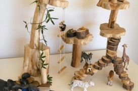 Pentru parintii amatori de bricolaj si decoratiuni simple: “jungla” din lemn