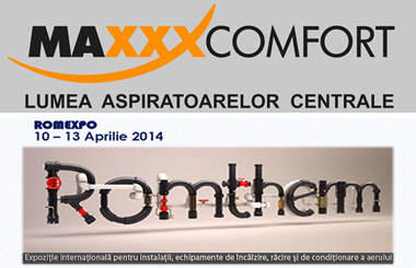 MAXXXCOMFORT RO va invita la standul 24 din Pavilionul C4 in cadrul ROMTHERM