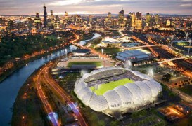 Arhitectura gonflabila la un stadion din Melbourne