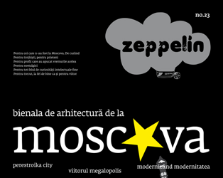 Invitatie in zeppelin / bienala de arhitectura de la moscova