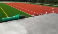 Executare teren de sport fotbal tenis cu gazon artificial la Pensiunea Fagilor din Sucevita - jud