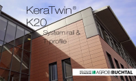Montaj fatada ceramica - KeraTwin K20 System cu profile T