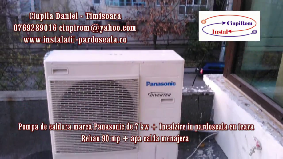 Video Montaj Pompa De Caldura Aer Apa Panasonic In Apartament Ciupirom Instal