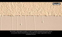 Rezistenta indelungata la ploaie si la spalare a tencuielii elastomerice Ceresit CT 79