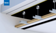 Montaj in tavan - panou multistrat pentru izolarea acustica impotriva zgomotului aerian ACUSTIDAN